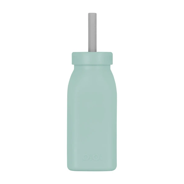 Şişe + Pipet - River Green / Powder Grey (4 ADET) - Resim 3
