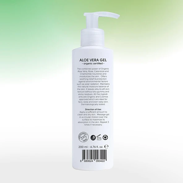 Organik Aleovera Jel 200 ml (4 ADET) - Resim 3