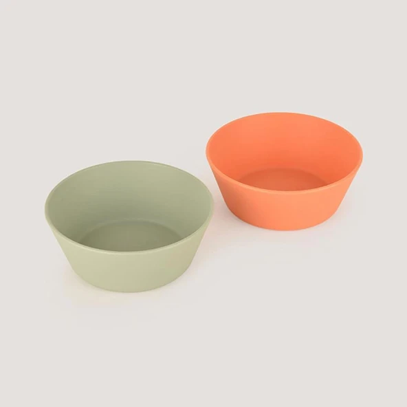 LC Yuvarlak Kase 2'li Sage Green - Peach (2 ADET) ürün görseli 1