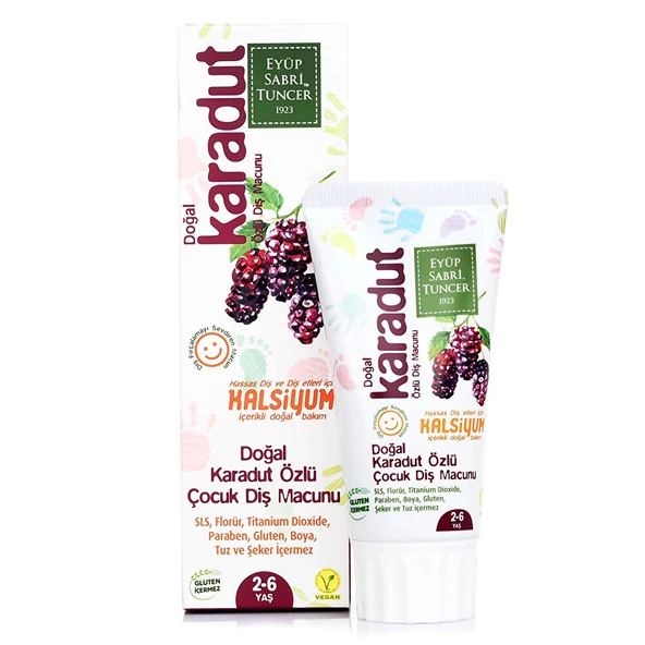 Doğal Karadut Özlü Diş Macunu 60 ml (4 ADET) ürün görseli 1