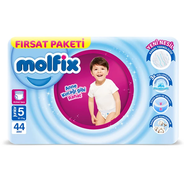 Külot Bez Junior 5 Beden Fırsat Paketi 44 Adet (4 ADET) ürün görseli 1