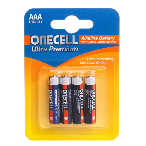 Ultra Premium Alkalin AAA Boy Pil 4lü (3 ADET) ürün görseli 1