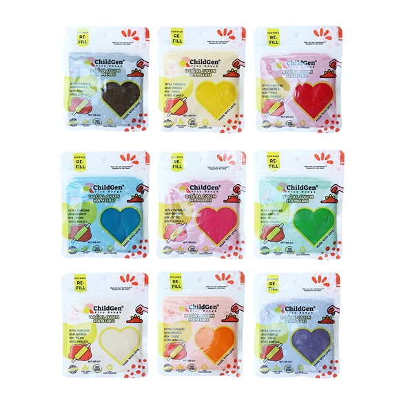 Doğal Oyun Hamuru Yedek Paket 9x125 gr (5 ADET) ürün görseli 1