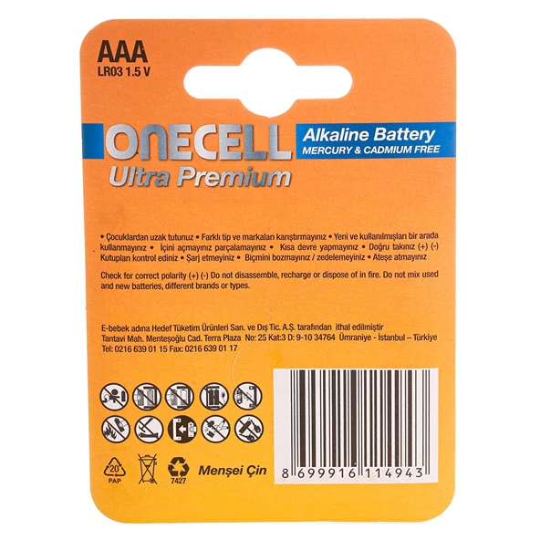 Ultra Premium Alkalin AAA Boy Pil 4lü (2 ADET) - Resim 3