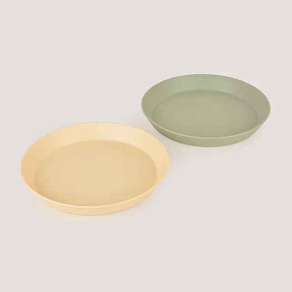 LC Yuvarlak Tabak 2'li Sage Green - Vanillia ürün görseli 1