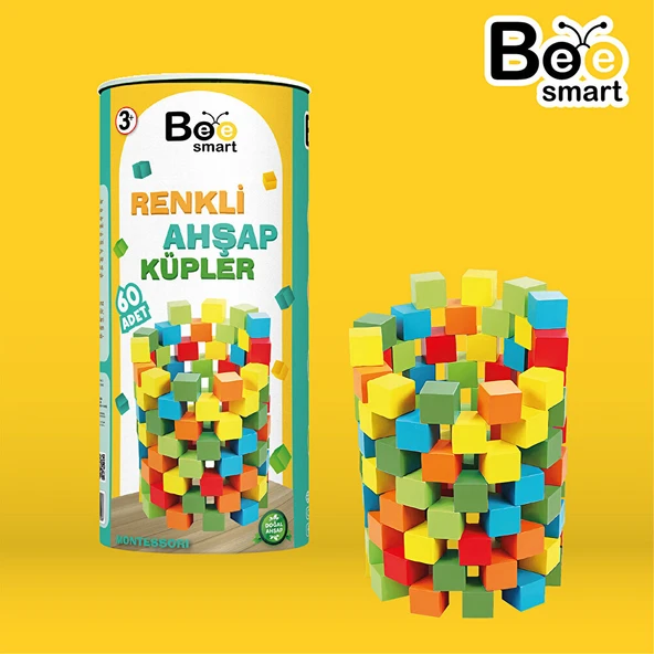 Renkli Ahşap Küpler (2 ADET) - Resim 2