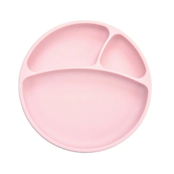 Porsiyon Vakumlu Mama Tabağı Pinky Pink (5 ADET) ürün görseli 1
