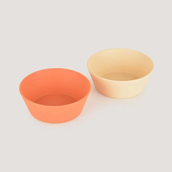 LC Yuvarlak Kase 2'li Sage Green - Peach (2 ADET) ürün görseli 1