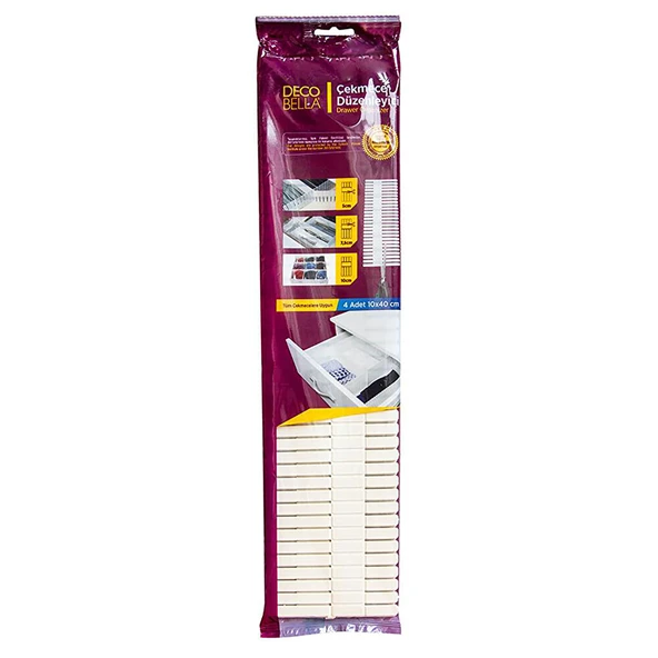 Çekmece Düzenleyici 4'lü 10x40 (3 ADET) ürün görseli 1