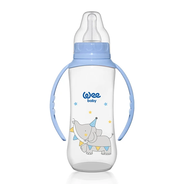 745 Wee Baby Kulplu PP Biberon 270ml Mavi (3 ADET) ürün görseli 1