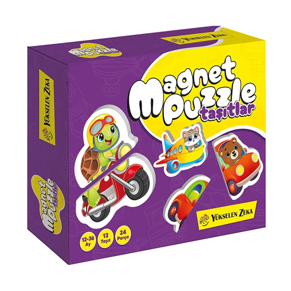 12-36 Ay İlk Magnet Puzzle - Taşıtlar (2 ADET) ürün görseli 1