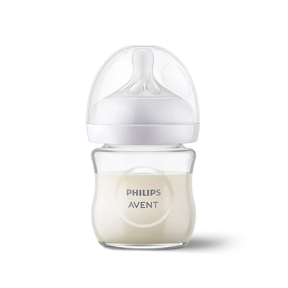 Doğal Tepkili Cam Biberon 120ml 0-3 Ay (3 ADET) ürün görseli 1