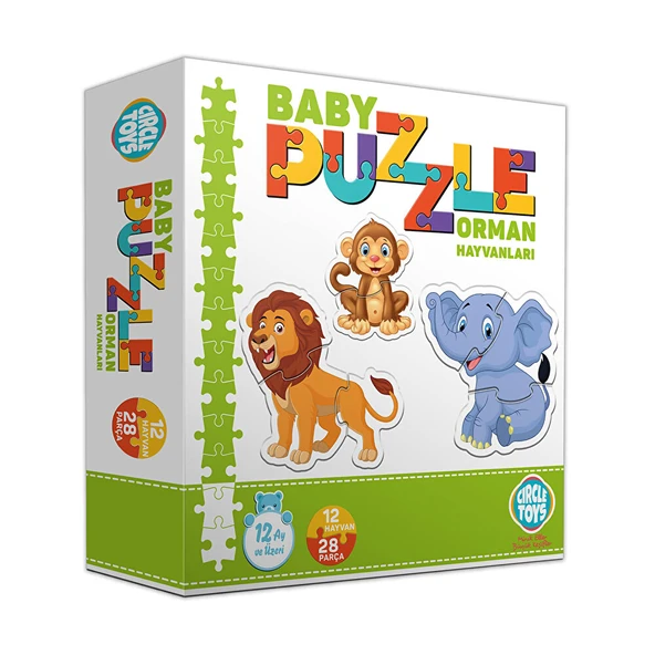 Baby Puzzle Orman Hayvanları (2 ADET) - Resim 3