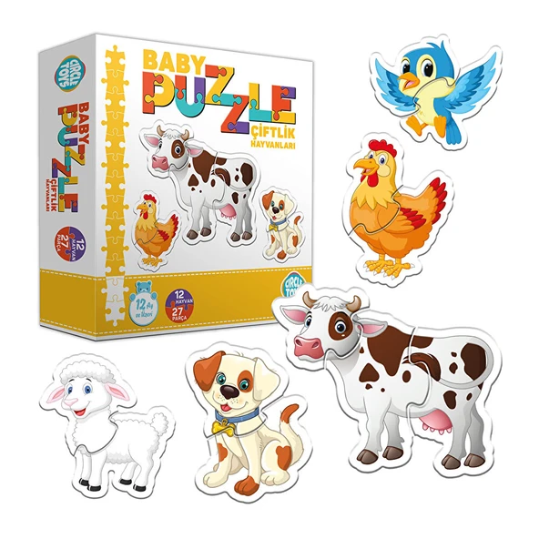 Baby Puzzle Çiftlik Hayvanları (2 ADET) - Resim 3