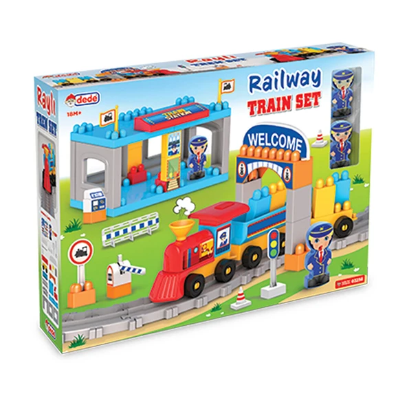 Raylı Tren Blok Set (3 ADET) - Resim 3