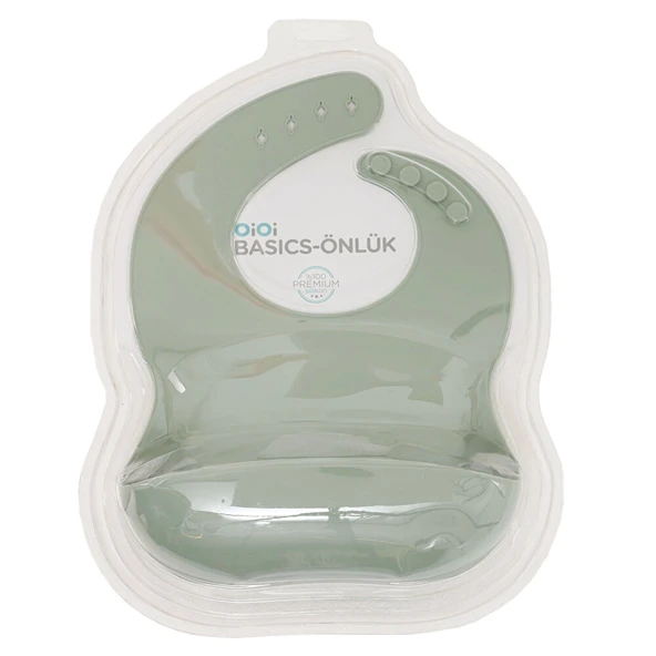 Silikon BASICS Mama Önlüğü River Green - Resim 3