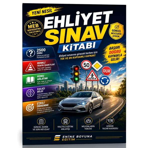 YENİ NESİL EHLİYET SINAV KİTABI ürün görseli 1
