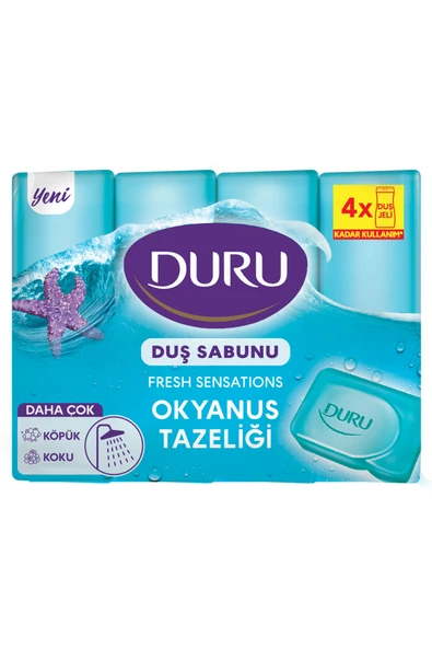 3 ADET Duru Duş Sabunu Fresh Okyanus Esintisi 4x150 g ürün görseli 1