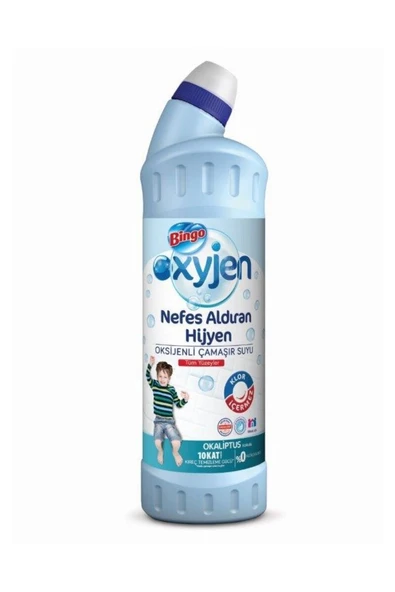 3 ADET Bingo Oksijen Çamaşır Suyu 750 ml Derinlemesine Hijyen ürün görseli 1