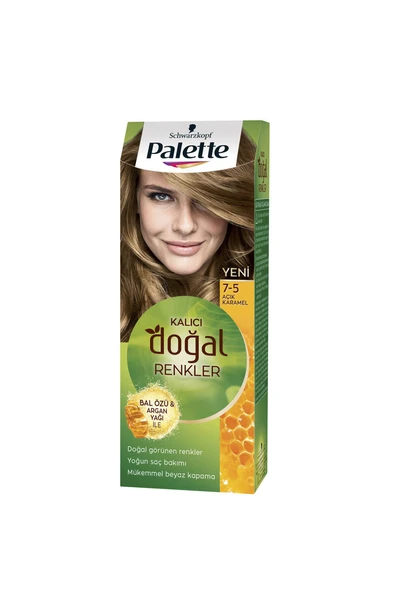 3 ADET Pnc Palette Saç Boyası 7.5 Açık Karamel ürün görseli 1