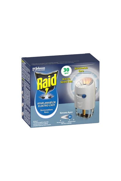 4 ADET Raid Elektrolikit Ayarlanabilir 30 Gece 21 ml ürün görseli 1