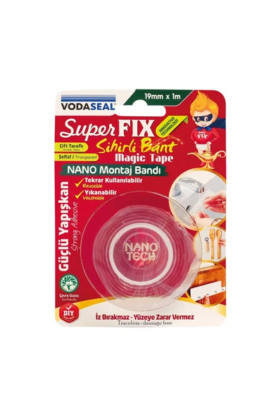 Vodaseal Sihirli Bant Yıkanabilir 19mm x 1mt ürün görseli 1