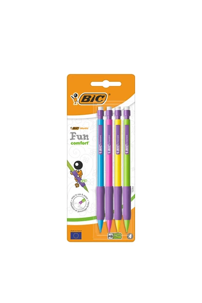 4 ADET Bic Matic Grip Fun 0.7 Versatil Kalem 4lü Blister ürün görseli 1
