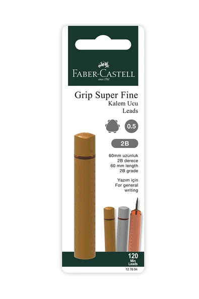 Faber-Castell Grip Min Uç Metalik 0.5 120'li ürün görseli 1