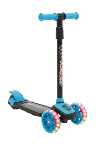 Cool Wheels 3 Tekerlekli Işıklı Twist Mavi Scooter ürün görseli 1