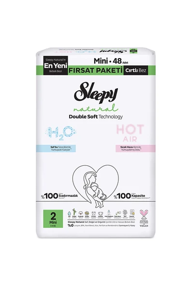 2 ADET Sleepy Natural Double Soft Fırsat Mini (2) 48'li ürün görseli 1