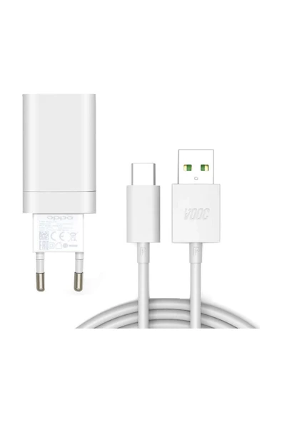 Oppo Power Adapter 33W & USB To Type - C Cable White ürün görseli 1