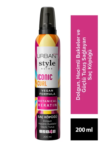 4 ADET Urban Care Style G. Iconic Curl Güçlü Tutuş 200ml Köpük ürün görseli 1
