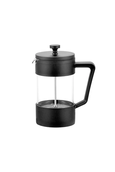 4 ADET Ar Yıldız Doppio French Press Siyah 600 cc ürün görseli 1