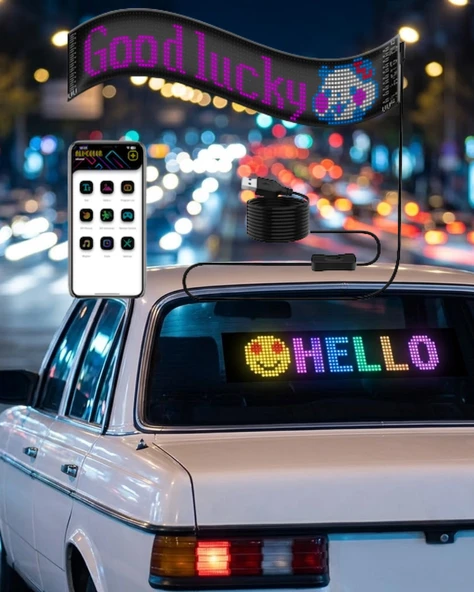 Led Matrix Panel Rgb Yazı Yazma Animasyonlu Telefon Kontrollü Akıllı Ekran ürün görseli 1