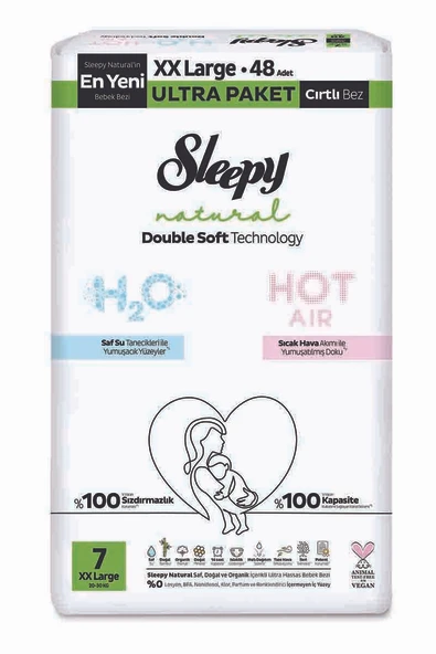 Sleepy Natural Double Soft Ultra Xxl (7) 48'li ürün görseli 1