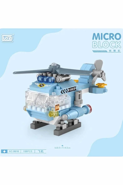 Loz Helikopter 150 Parça Block Oyuncak-Mini Poşet 8616 ürün görseli 1
