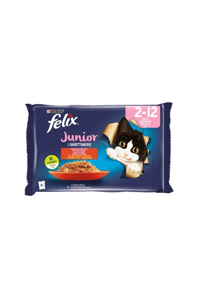 4 ADET Felix Pouch Yavru Kedi 4x85g ürün görseli 1