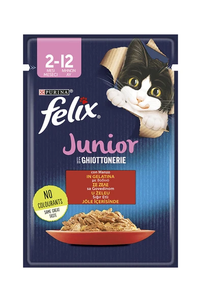 4 ADET Felix Pouch Yavru Sığır Etli 85g ürün görseli 1