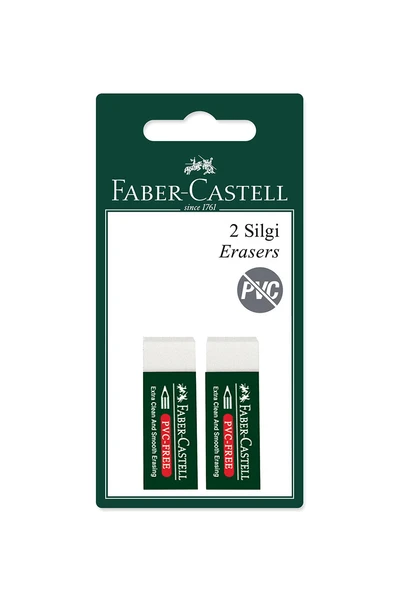 Faber Castell Silgi Pls 2Lı Beyaz 7085/30 - Resim 2