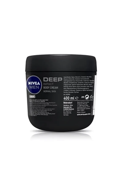4 ADET Nivea Men Krem 400 ml Deep - Resim 2