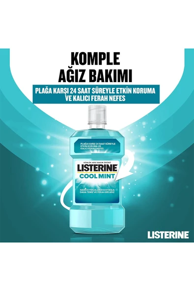 Listerine Ağız Suyu Cool Mint 1000 ml - Resim 2