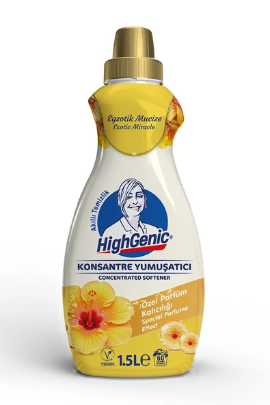 4 ADET Highgenic Çamaşır Yumuşatıcı Egzotik Mucize 1500 Ml ürün görseli 1