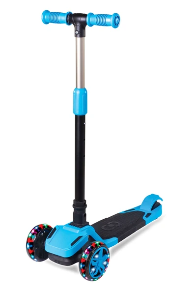 Cool Wheels Tulpar Işıklı Katlanır Scooter Mavi ürün görseli 1
