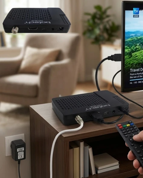 1080p Hd Görüntü Kaliteli Uydu Alıcı Hdmı Çıkışlı Usb Destekli Kolay Kurulum ürün görseli 1