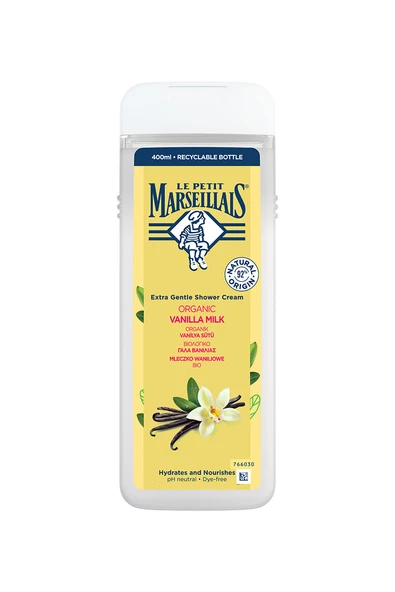 2 ADET Le Petit Marseillais Duş Jeli Vanilya Sütü 400 ml ürün görseli 1