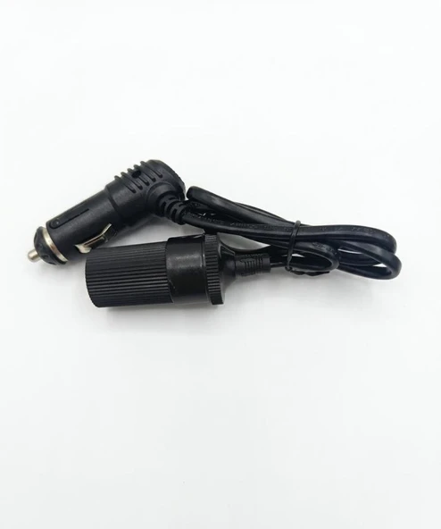 Araç Çakmaklık Uzatma Kablosu 12-24 Volt 10 Amper 2 X1 mm TTR Bakır 75CM-Siyah ürün görseli 1
