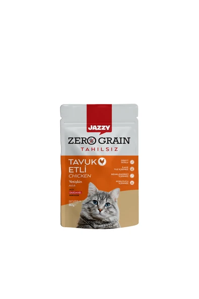 3 ADET Jazzy Kedi Maması Tavuklu 80 Gr ürün görseli 1