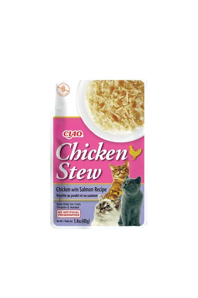 2 ADET Ciao Chicken Stew Tavuk Güveç ve Somonlu Pate 40 Gr ürün görseli 1