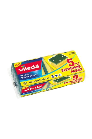 3 ADET Vileda Sünger 5'li Eko Oluklu Paket ürün görseli 1