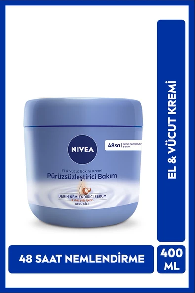 2 ADET Nivea Pürüzsüzleştirici El & Vücut Bakım Kremi 400 ml ürün görseli 1